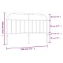 Cabecero de metal negro 140 cm de , Cabeceros y pies de cama - Ref: Foro24-353668, Precio: 41,62 €, Descuento: %