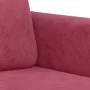 Juego de sofás 3 piezas terciopelo rojo tinto de , Sofás - Ref: Foro24-3201938, Precio: 647,19 €, Descuento: %
