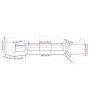 Dreiteiliges Samtsofa-Set in Weinrot. von , Sofas - Ref: Foro24-3201938, Preis: 647,19 €, Rabatt: %