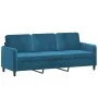 Juego de sofás 2 piezas terciopelo azul de , Sofás - Ref: Foro24-3202023, Precio: 545,33 €, Descuento: %