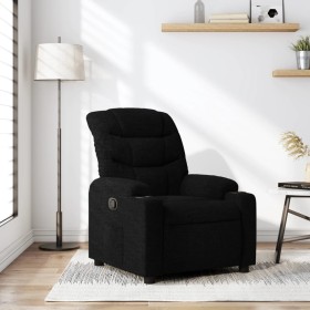 Sillón reclinable de tela negro de , Sillones - Ref: Foro24-374149, Precio: 206,38 €, Descuento: %