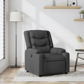 Sillón reclinable de tela gris oscuro by , Armchairs - Ref: Foro24-374128, Price: 236,64 €, Discount: %