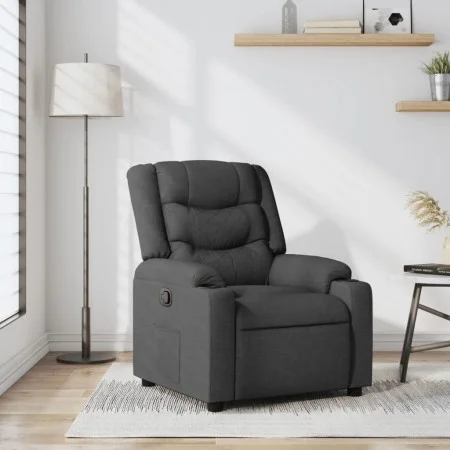 Sillón reclinable de tela gris oscuro de , Sillones - Ref: Foro24-374128, Precio: 236,64 €, Descuento: %