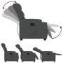 Sillón reclinable de tela gris oscuro de , Sillones - Ref: Foro24-374128, Precio: 253,40 €, Descuento: %
