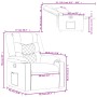 Sillón reclinable de tela gris oscuro de , Sillones - Ref: Foro24-374128, Precio: 253,40 €, Descuento: %