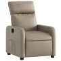 Sillón reclinable de cuero sintético color capuchino de , Sillones - Ref: Foro24-374189, Precio: 196,06 €, Descuento: %