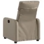 Sillón reclinable de cuero sintético color capuchino de , Sillones - Ref: Foro24-374189, Precio: 196,06 €, Descuento: %