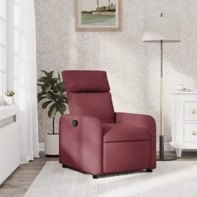 Sillón reclinable de tela rojo tinto de , Sillones - Ref: Foro24-374168, Precio: 180,56 €, Descuento: %