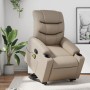 Sillón reclinable masaje pie cuero artificial color capuchino de , Sillones - Ref: Foro24-3206612, Precio: 295,20 €, Descuent...