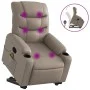 Sillón reclinable masaje pie cuero artificial color capuchino by , Armchairs - Ref: Foro24-3206612, Price: 311,49 €, Discount: %