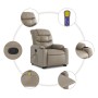 Sillón reclinable masaje pie cuero artificial color capuchino de , Sillones - Ref: Foro24-3206612, Precio: 295,20 €, Descuent...