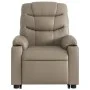Sillón reclinable masaje pie cuero artificial color capuchino by , Armchairs - Ref: Foro24-3206612, Price: 311,49 €, Discount: %