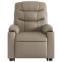 Sillón reclinable masaje pie cuero artificial color capuchino de , Sillones - Ref: Foro24-3206612, Precio: 295,20 €, Descuent...
