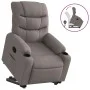 Sillón reclinable elevable tela gris taupe de , Sillones - Ref: Foro24-3206652, Precio: 286,42 €, Descuento: %