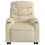 Sillón eléctrico reclinable elevable de tela color crema de , Sillones - Ref: Foro24-3206671, Precio: 375,57 €, Descuento: %