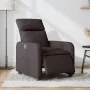 Sillón reclinable eléctrico tela marrón oscuro by , Armchairs - Ref: Foro24-3206686, Price: 222,11 €, Discount: %