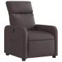 Sillón reclinable eléctrico tela marrón oscuro by , Armchairs - Ref: Foro24-3206686, Price: 222,11 €, Discount: %