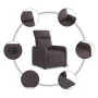 Sillón reclinable eléctrico tela marrón oscuro by , Armchairs - Ref: Foro24-3206686, Price: 222,11 €, Discount: %