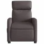 Sillón reclinable eléctrico tela marrón oscuro by , Armchairs - Ref: Foro24-3206686, Price: 222,11 €, Discount: %