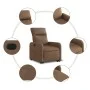 Sillón reclinable elevable de tela marrón by , Armchairs - Ref: Foro24-3206703, Price: 258,55 €, Discount: %