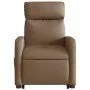 Sillón reclinable elevable de tela marrón by , Armchairs - Ref: Foro24-3206703, Price: 258,55 €, Discount: %