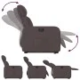 Sillón eléctrico reclinable elevable de tela marrón oscuro de , Sillones - Ref: Foro24-3206722, Precio: 305,39 €, Descuento: %