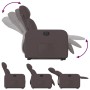 Sillón eléctrico reclinable elevable de tela marrón oscuro de , Sillones - Ref: Foro24-3206722, Precio: 287,54 €, Descuento: %