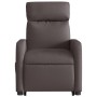 Sillón eléctrico reclinable elevable de tela marrón oscuro de , Sillones - Ref: Foro24-3206722, Precio: 287,54 €, Descuento: %