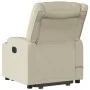 Sillón reclinable de masaje de pie cuero artificial color crema de , Sillones - Ref: Foro24-3206556, Precio: 340,86 €, Descue...