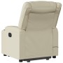 Sillón reclinable de masaje de pie cuero artificial color crema de , Sillones - Ref: Foro24-3206556, Precio: 319,00 €, Descue...