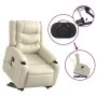 Massage-Fußstützen-Sessel aus Kunstleder in Cremefarbe. von , Sessel - Ref: Foro24-3206556, Preis: 340,86 €, Rabatt: %