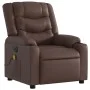 Sillón de masaje reclinable eléctrico cuero sintético marrón de , Sillones - Ref: Foro24-3206549, Precio: 294,64 €, Descuento: %