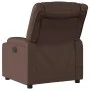 Elektrischer verstellbarer Massagestuhl aus braunem Kunstleder. von , Sessel - Ref: Foro24-3206549, Preis: 294,64 €, Rabatt: %