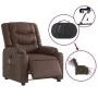 Sillón de masaje reclinable eléctrico cuero sintético marrón de , Sillones - Ref: Foro24-3206549, Precio: 294,64 €, Descuento: %