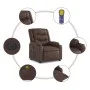 Sillón de masaje reclinable eléctrico cuero sintético marrón de , Sillones - Ref: Foro24-3206549, Precio: 294,64 €, Descuento: %
