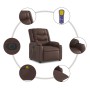 Sillón de masaje reclinable eléctrico cuero sintético marrón de , Sillones - Ref: Foro24-3206549, Precio: 279,24 €, Descuento: %
