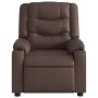 Sillón de masaje reclinable eléctrico cuero sintético marrón de , Sillones - Ref: Foro24-3206549, Precio: 294,64 €, Descuento: %