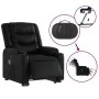 Sillón de masaje elevable eléctrico cuero sintético negro by , Armchairs - Ref: Foro24-3206563, Price: 369,78 €, Discount: %