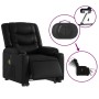 Sillón de masaje elevable eléctrico cuero sintético negro de , Sillones - Ref: Foro24-3206563, Precio: 346,99 €, Descuento: %