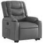 Sillón reclinable elevable cuero artificial gris de , Sillones - Ref: Foro24-3206554, Precio: 315,96 €, Descuento: %