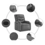 Sillón reclinable elevable cuero artificial gris de , Sillones - Ref: Foro24-3206554, Precio: 315,96 €, Descuento: %