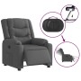 Sillón reclinable eléctrico de tela gris oscuro de , Sillones - Ref: Foro24-3206568, Precio: 286,02 €, Descuento: %