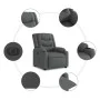 Elektrischer dunkelgrauer Stoff-Fernsehsessel von , Sessel - Ref: Foro24-3206568, Preis: 283,78 €, Rabatt: %
