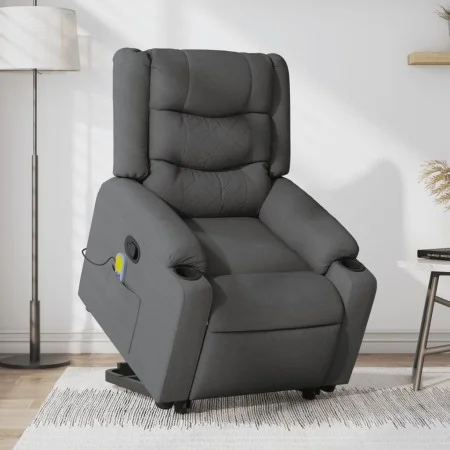 Silla de masaje reclinable de pie de tela gris oscuro de , Sillones - Ref: Foro24-3206577, Precio: 407,29 €, Descuento: %