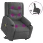 Silla de masaje reclinable de pie de tela gris oscuro de , Sillones - Ref: Foro24-3206577, Precio: 407,29 €, Descuento: %