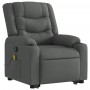 Silla de masaje reclinable de pie de tela gris oscuro de , Sillones - Ref: Foro24-3206577, Precio: 373,65 €, Descuento: %