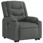 Silla de masaje reclinable de pie de tela gris oscuro de , Sillones - Ref: Foro24-3206577, Precio: 407,29 €, Descuento: %