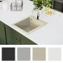 Granite kitchen sink with one beige basin by vidaXL, Sinks - Ref: Foro24-144850, Price: 161,79 €, Discount: %