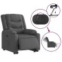 Sillón eléctrico reclinable elevable de tela gris oscuro de , Sillones - Ref: Foro24-3206580, Precio: 369,34 €, Descuento: %