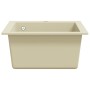 Fregadero de cocina de granito con un seno beige de vidaXL, Fregaderos - Ref: Foro24-144850, Precio: 168,38 €, Descuento: %